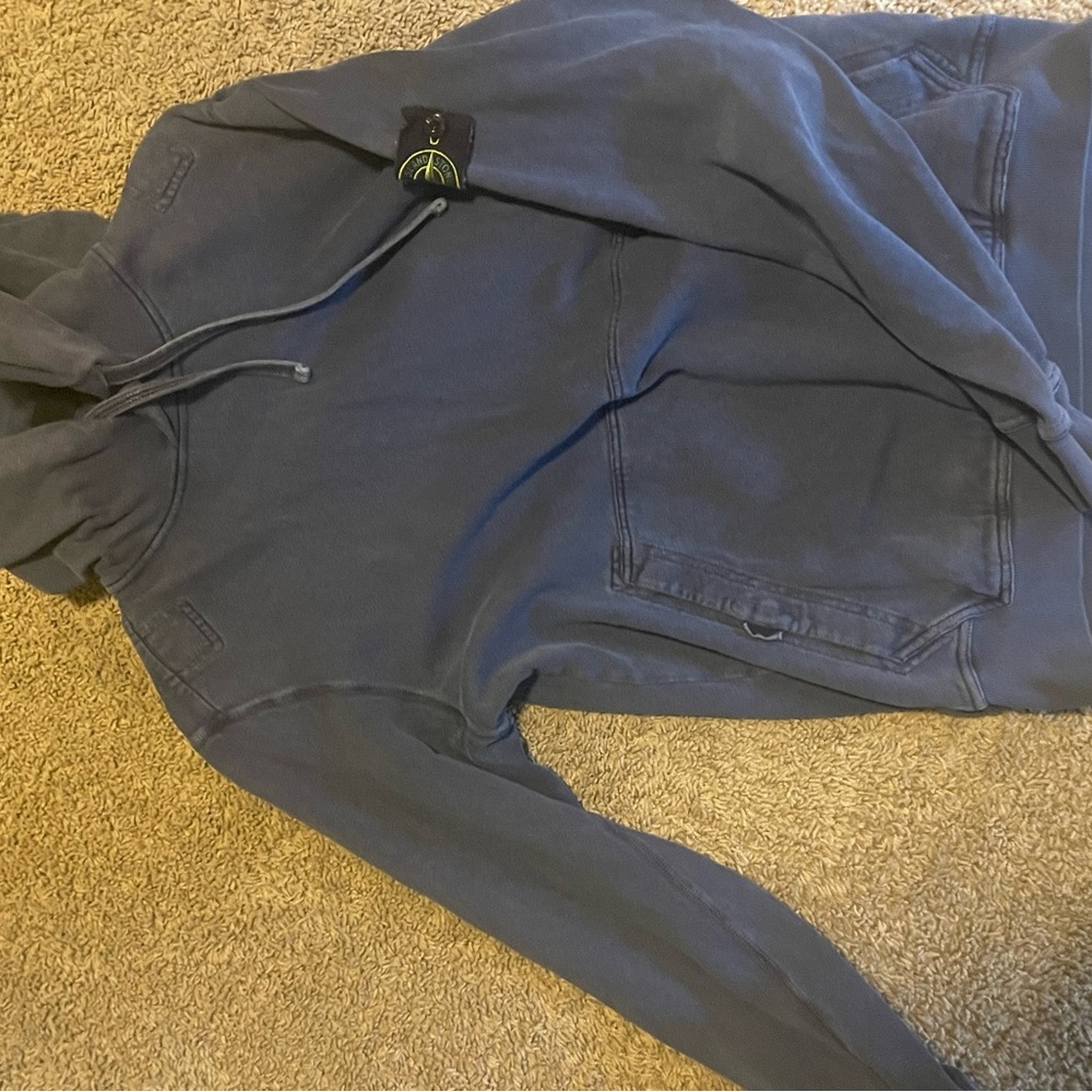 Stone Island Navy Blue Hoodie